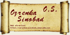 Ozrenka Sinobad vizit kartica